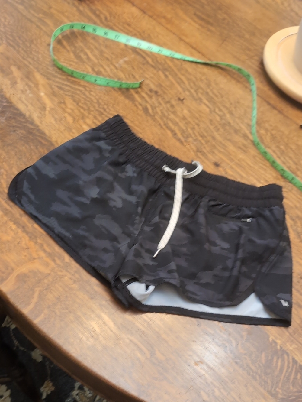 Vuori Women's Black Camo Performance Shorts